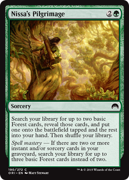 Nissa's Pilgrimage (Magic Origins) Near Mint Foil