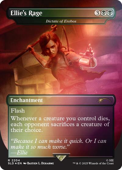 Ellie's Rage - Dictate of Erebos (Rainbow Foil) (Secret Lair) Near Mint Foil