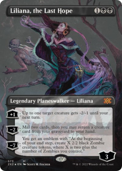 Liliana, the Last Hope (Textured Foil) (Double Masters 2022) Light Play Foil