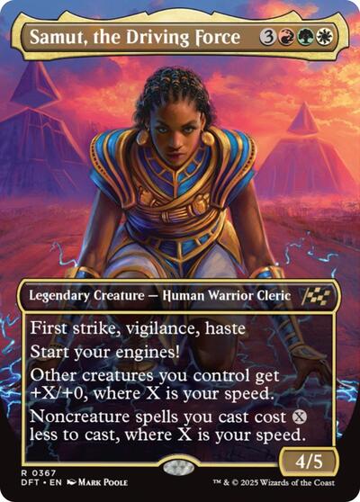 Samut, the Driving Force (Borderless) (Aetherdrift) Near Mint