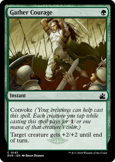 Gather Courage (Ravnica Remastered) Light Play Foil