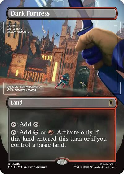 Dark Fortress (Borderless) (Marvel Super Heroes) Light Play