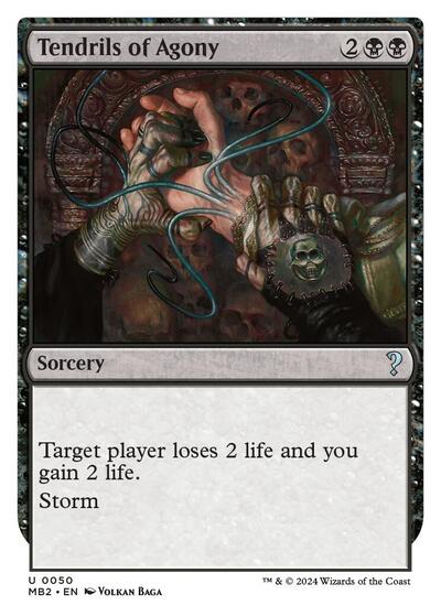 Tendrils of Agony (White Border) (Mystery Booster 2) Near Mint