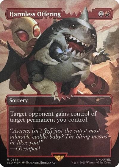 Harmless Offering (Rainbow Foil) (Secret Lair) Light Play Foil