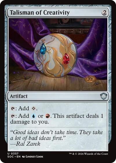 Talisman of Creativity (Commander: Secrets of Strixhaven) Near Mint