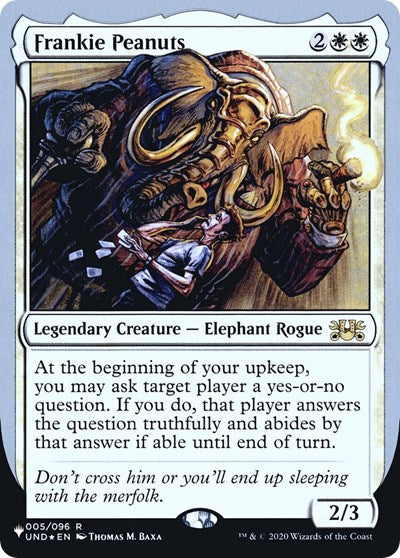 Frankie Peanuts (The List) Light Play Foil