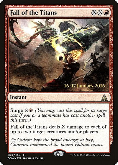 Fall of the Titans (Promos: Prerelease Cards) Light Play Foil