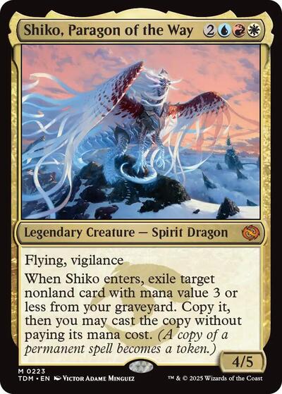 Shiko, Paragon of the Way (Tarkir: Dragonstorm) Near Mint Foil