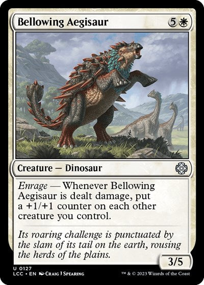 Bellowing Aegisaur (Commander: The Lost Caverns of Ixalan) Light Play