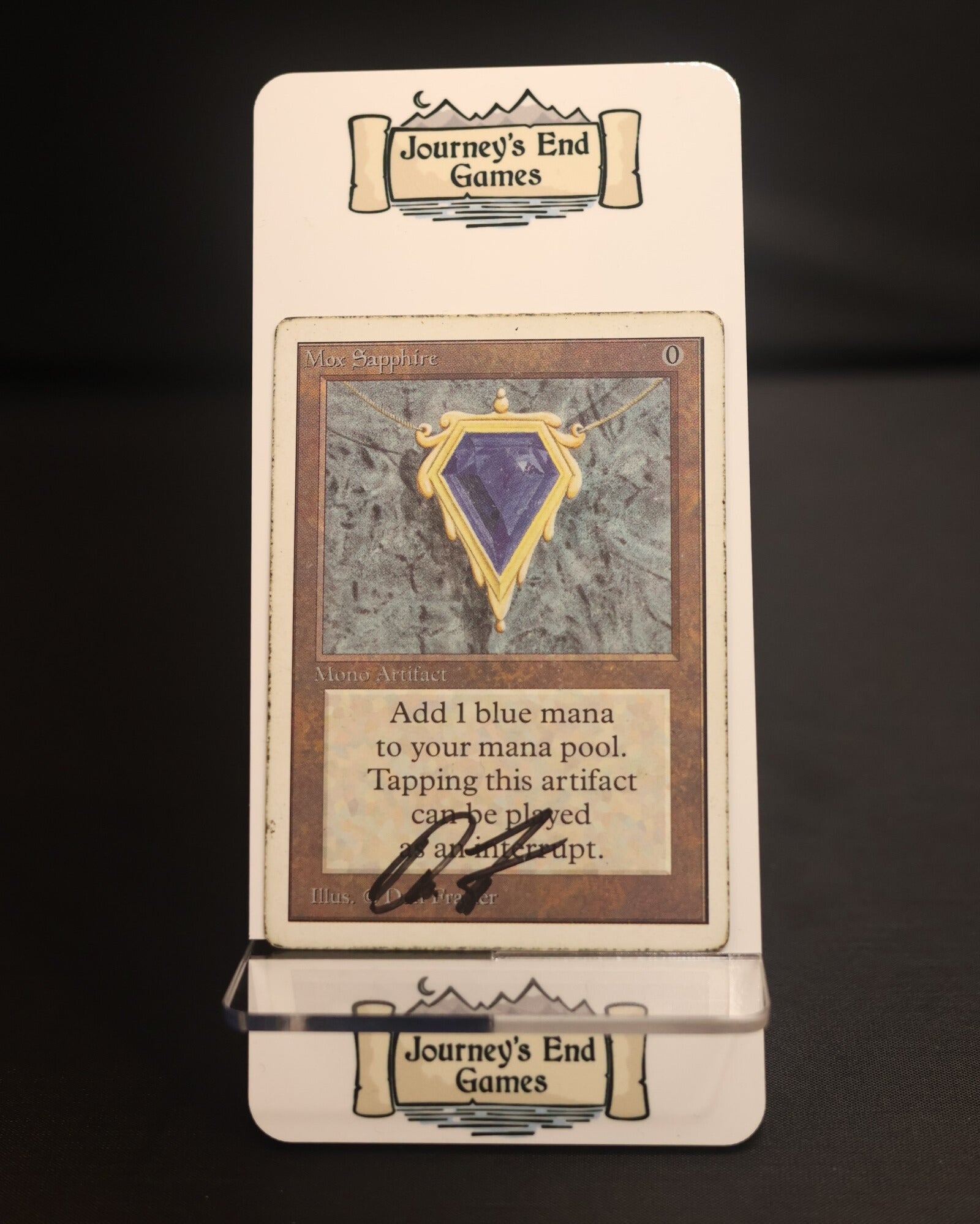 Mox Sapphire (Unlimited) Damaged / Poor Signed