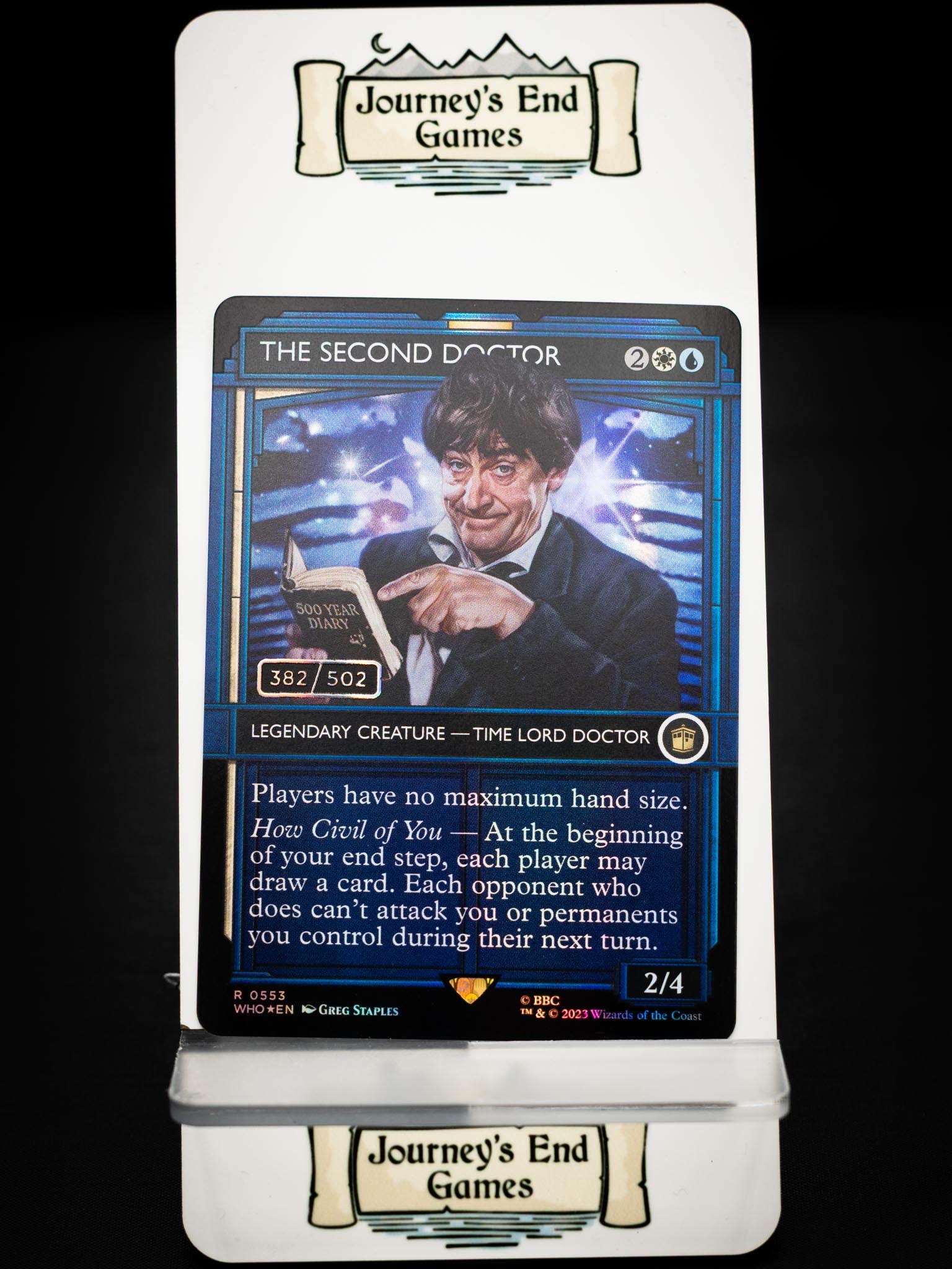 The Second Doctor (Serial Numbered) (Universes Beyond: Doctor Who) Near Mint Foil