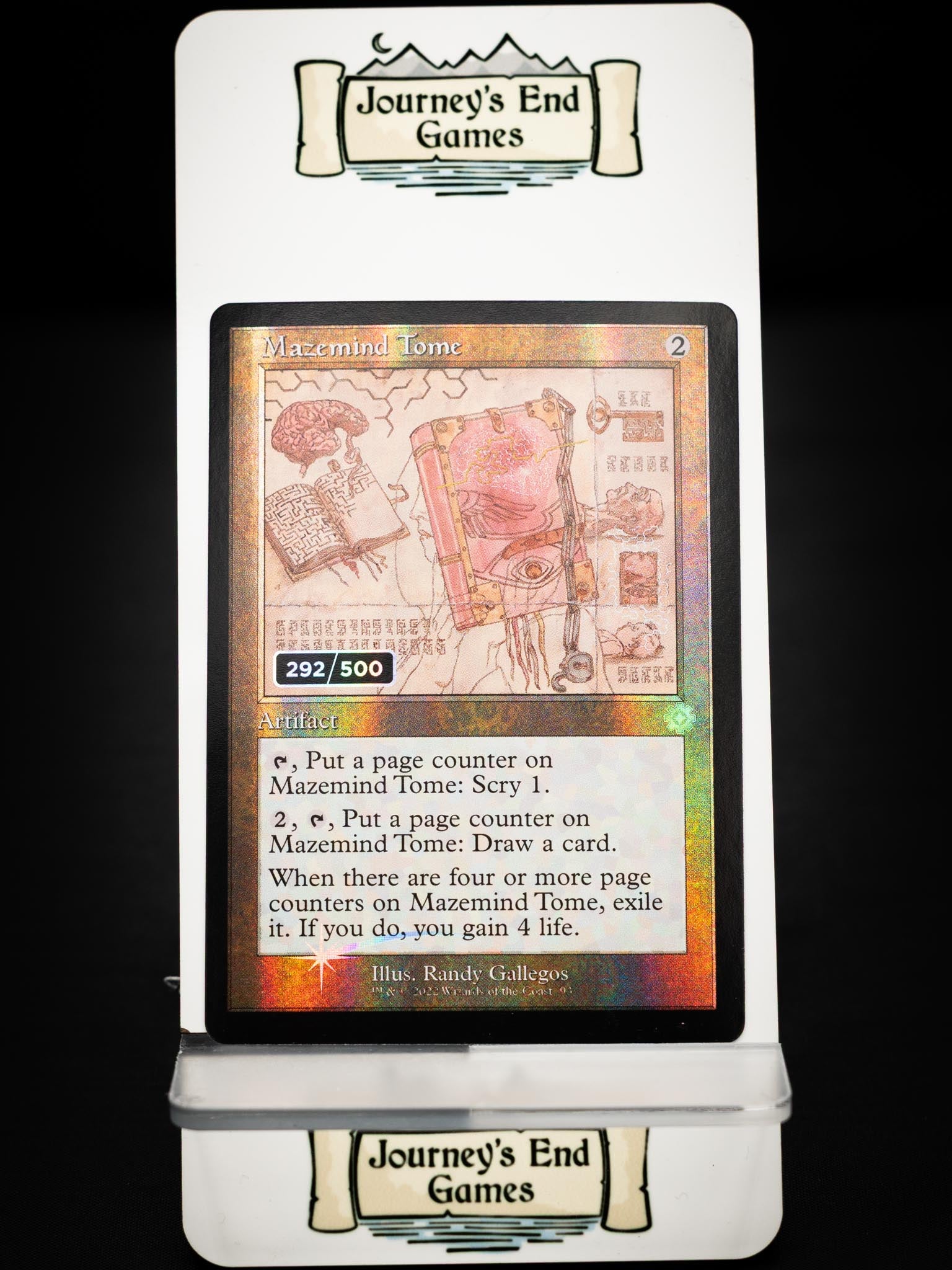 Mazemind Tome (Schematic) (Serial Numbered) (The Brothers' War: Retro Frame Artifacts) Near Mint Foil