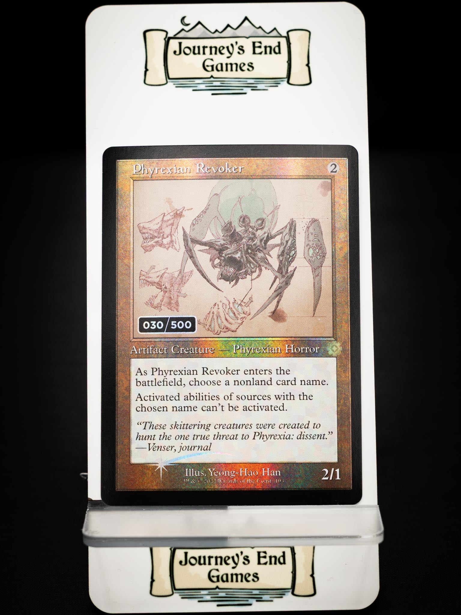 Phyrexian Revoker (Schematic) (Serial Numbered) (The Brothers' War: Retro Frame Artifacts) Near Mint Foil
