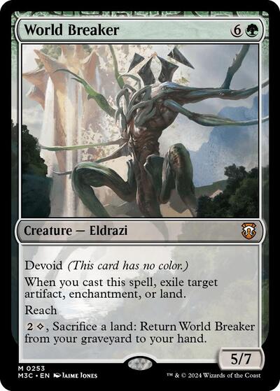 World Breaker (Ripple Foil) (Commander: Modern Horizons 3) Light Play Foil