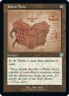 Jalum Tome (Schematic) (The Brothers' War: Retro Frame Artifacts) Medium Play Foil