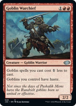 Goblin Warchief (Jumpstart 2022) Medium Play