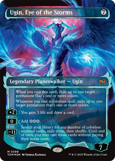 Ugin, Eye of the Storms (Showcase) (Tarkir: Dragonstorm) Near Mint Foil