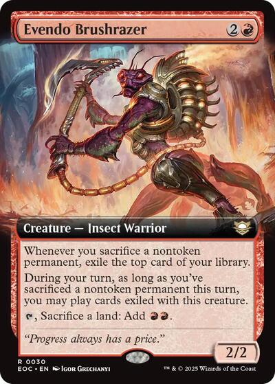 Evendo Brushrazer (Extended Art) (Commander: Edge of Eternities) Near Mint