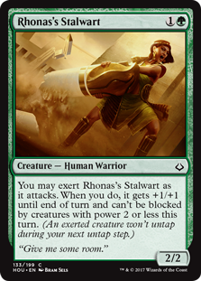 Rhonas's Stalwart (Hour of Devastation) Medium Play Foil