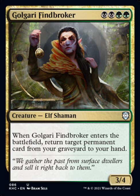 Golgari Findbroker (Commander 2021 Kaldheim) Light Play