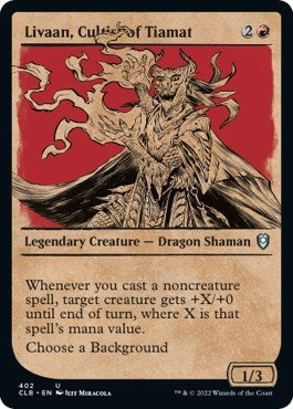 Livaan, Cultist of Tiamat (Showcase) (Commander Legends: Battle for Baldur's Gate) Light Play