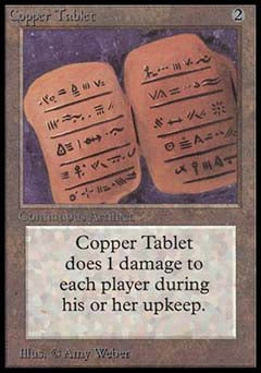 Copper Tablet (Beta) Near Mint
