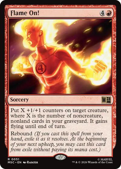 Flame On! (Surge Foil) (Commander: Marvel Super Heroes) Near Mint Foil