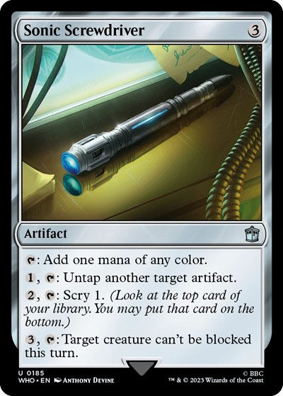 Sonic Screwdriver (0185) (Universes Beyond: Doctor Who) Near Mint Foil