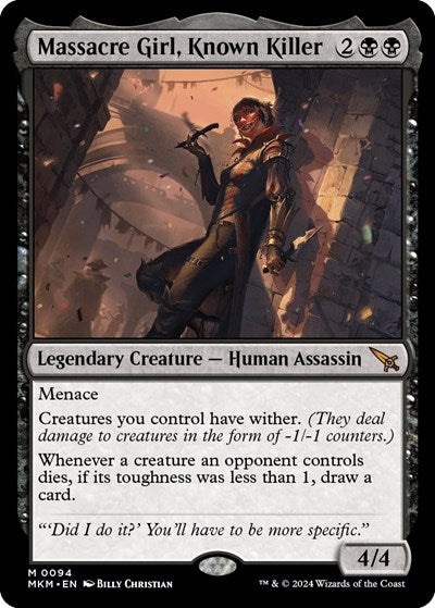 Massacre Girl, Known Killer (Murders at Karlov Manor) Light Play Foil