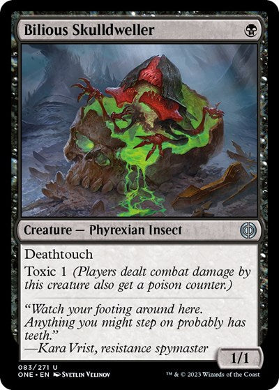 Bilious Skulldweller (Phyrexia: All Will Be One) Light Play Foil