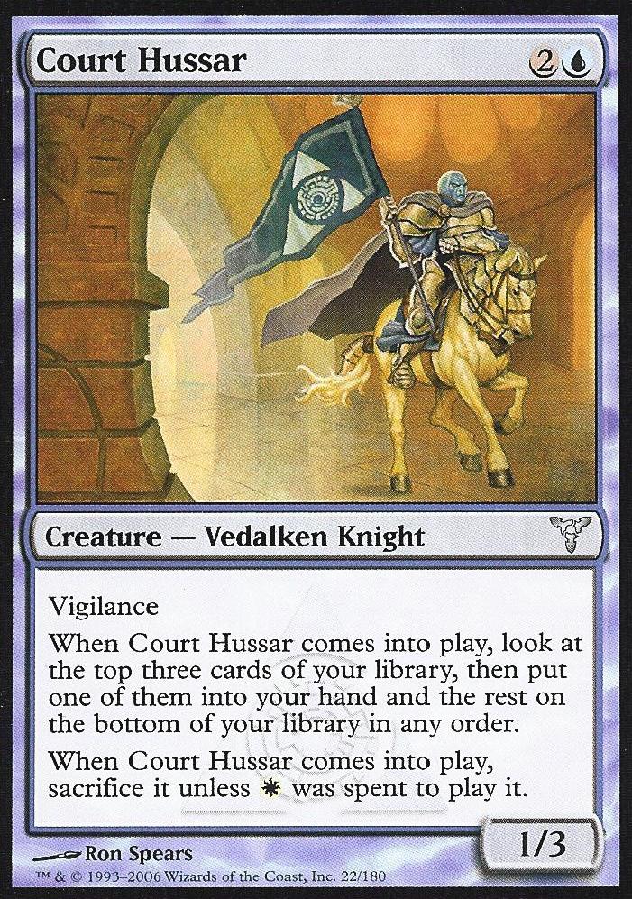 Court Hussar (Dissension) Medium Play Foil