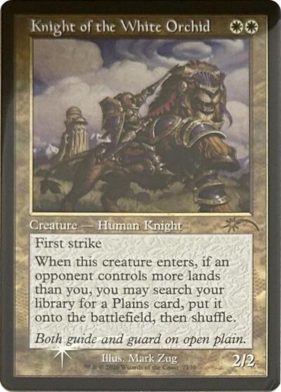 Knight of the White Orchid Retro Frame|0|0|0.00