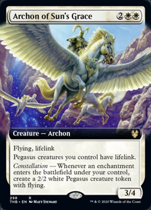 Archon of Sun's Grace (Extended Art) (Theros Beyond Death) Light Play