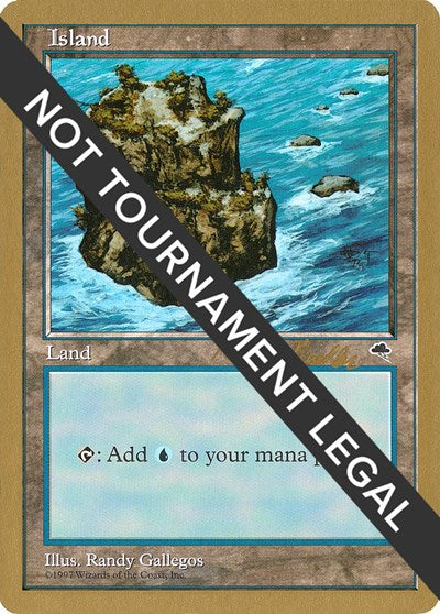 Island (Rocky Path) - 1998 Randy Buehler (TMP) (World Championship Decks) Medium Play