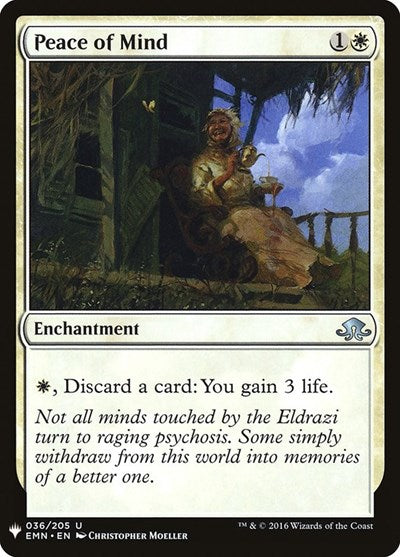 Peace of Mind (Mystery Booster) Light Play