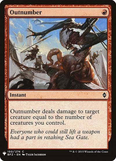 Outnumber (Mystery Booster) Medium Play