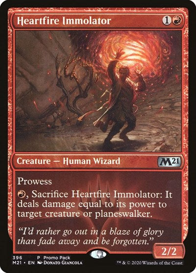 Heartfire Immolator (Promo Pack: Core Set 2021) Light Play