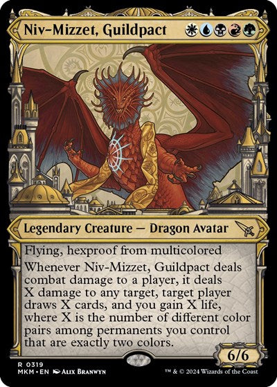 Niv-Mizzet, Guildpact (Showcase) (319) (Murders at Karlov Manor) Light Play Foil