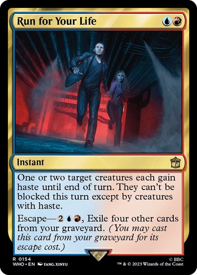 Run for Your Life (Universes Beyond: Doctor Who) Light Play Foil