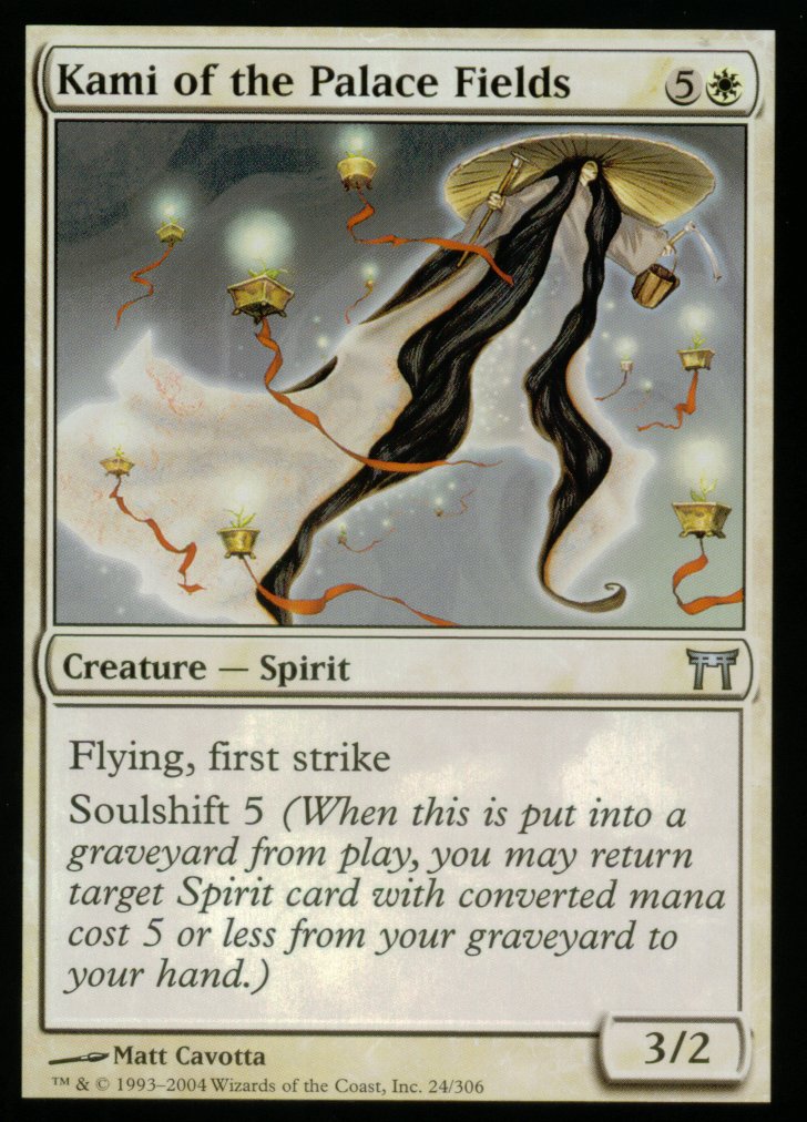 Kami of the Palace Fields (Champions of Kamigawa) Light Play