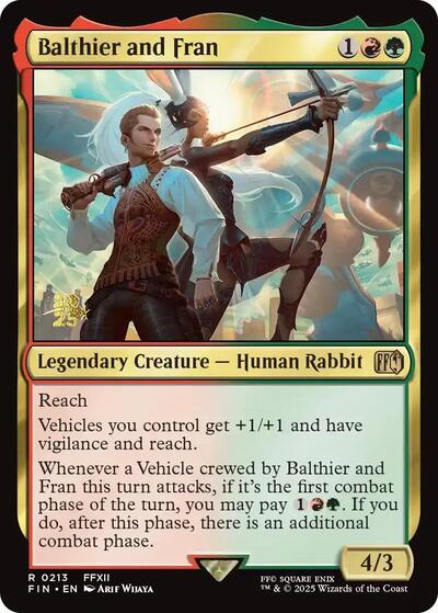 Balthier and Fran (Promos: Prerelease Cards) Light Play Foil