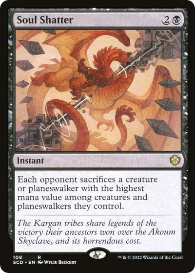 Soul Shatter (Commander 2022 Starter Decks) Damaged / Poor