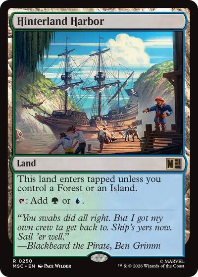 Hinterland Harbor (Surge Foil) (Commander: Marvel Super Heroes) Near Mint Foil