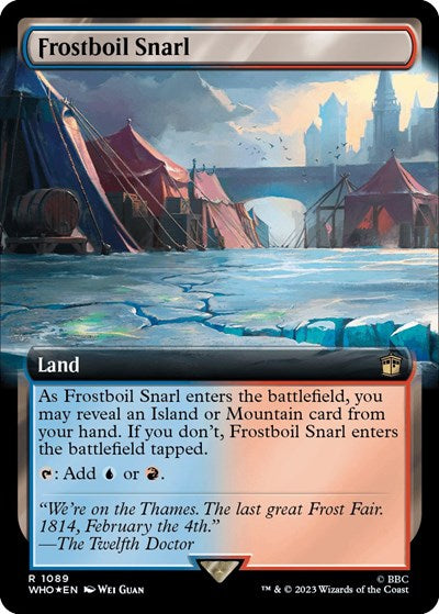 Frostboil Snarl (Extended Art) (Surge Foil) (Universes Beyond: Doctor Who) Near Mint Foil