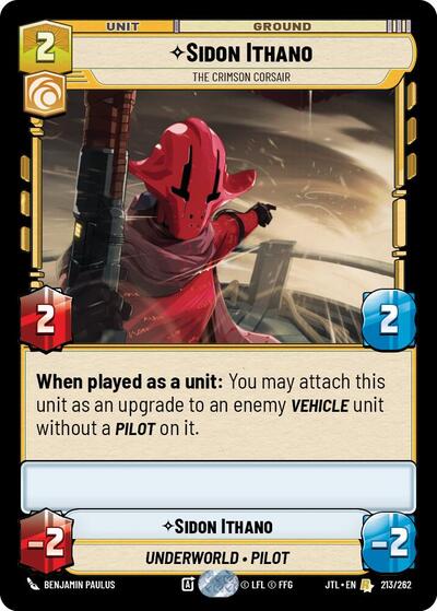 Sidon Ithano The Crimson Corsair (Jump to Lightspeed) Near Mint