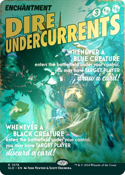 Dire Undercurrents (Rainbow Foil) (Secret Lair) Light Play Foil