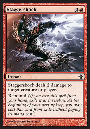 Staggershock (Rise of the Eldrazi) Damaged / Poor Foil