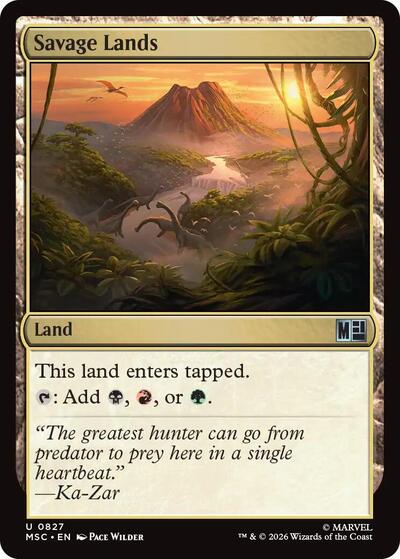Savage Lands (Commander: Marvel Super Heroes) Near Mint