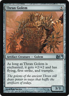 Thran Golem (Magic 2012 Core Set) Light Play