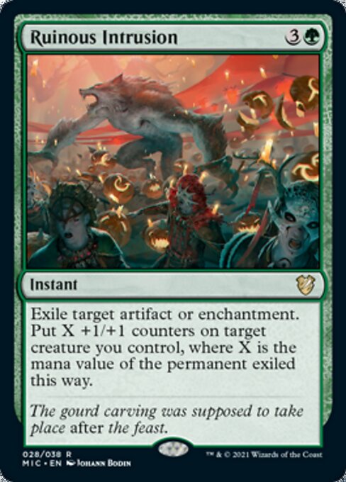 Ruinous Intrusion (Commander 2021 Midnight Hunt) Light Play